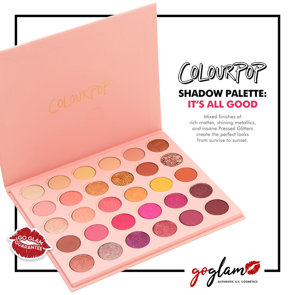 On Hand Colourpop It S All Good Shadow Palette Vibrant Eyeshadow Mega Set Shopee Philippines