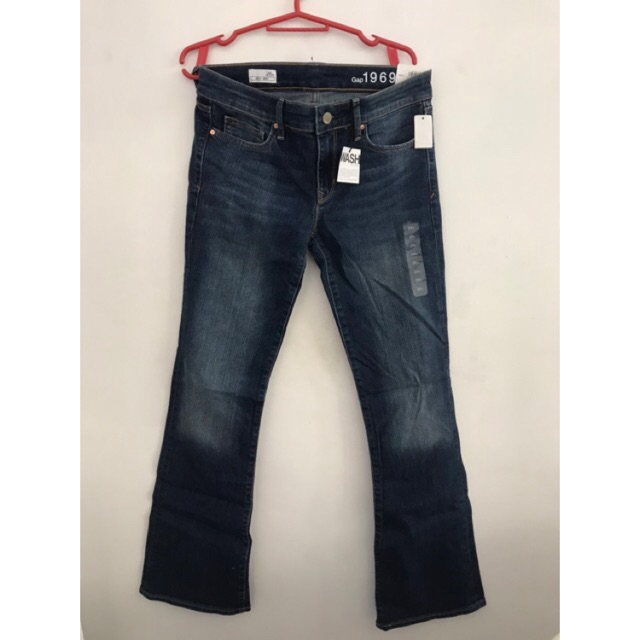 bootleg denim jeans
