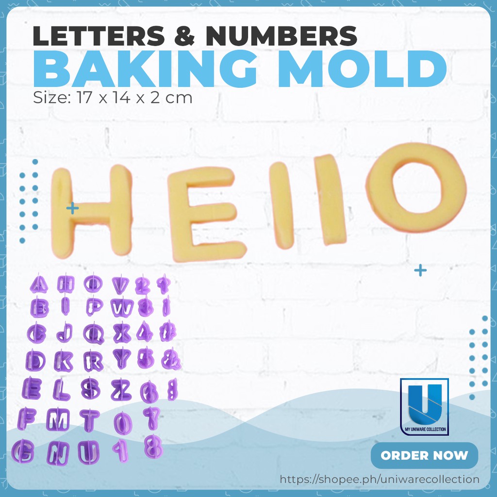 Silicone Letters And Numbers Mold 40pcs Mold Letters Cake Mold Alphabet Number Silicone Mold Shopee Philippines