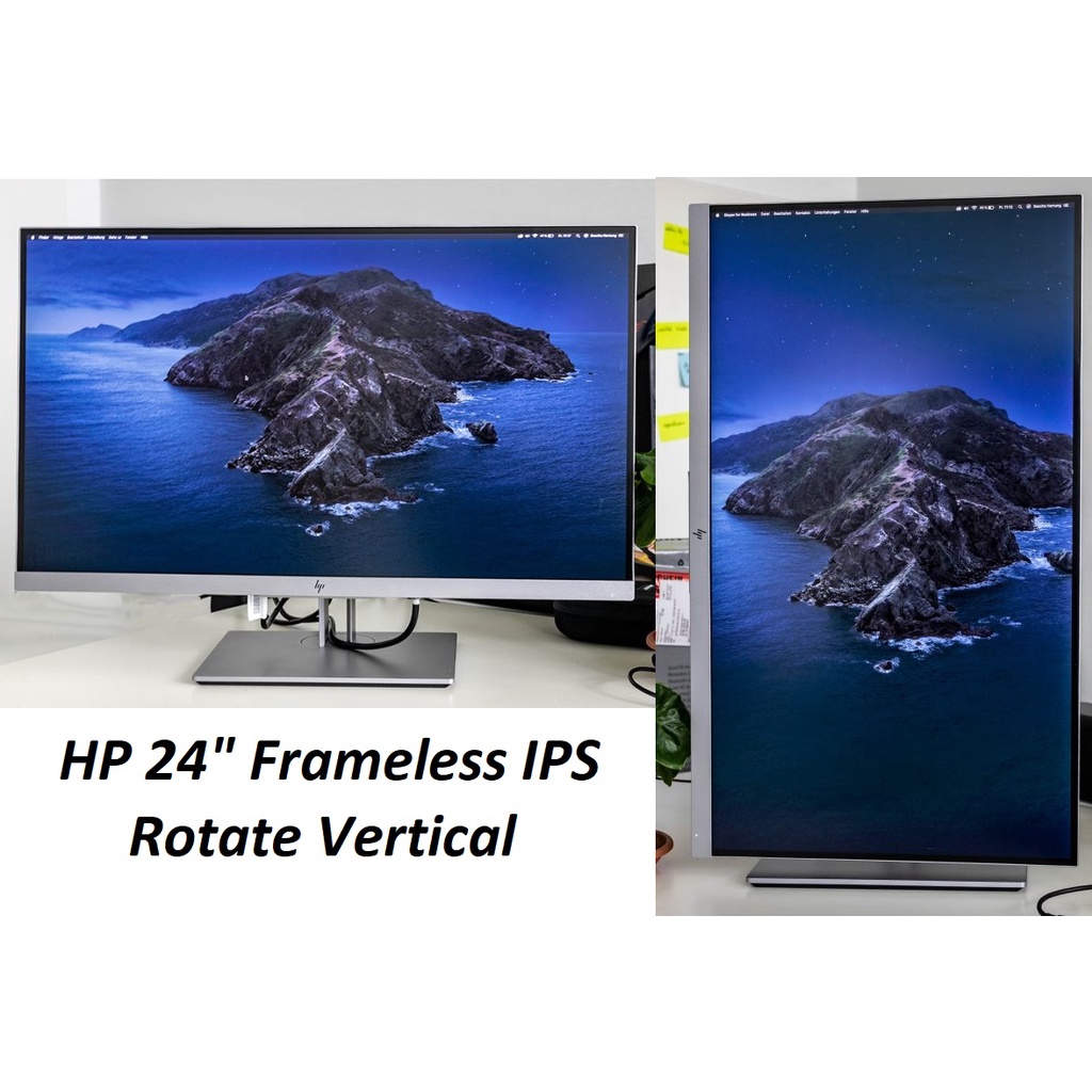 SALE!!! HP 24 inch Frameless IPS LED monitor, Rotate Vertical, HDMI