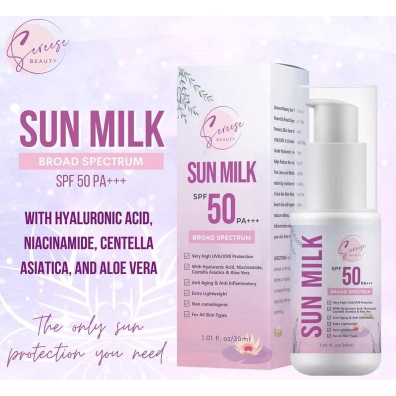 Sereese Beauty Sun Milk (sunscreen) (with a freebie) Shopee Philippines
