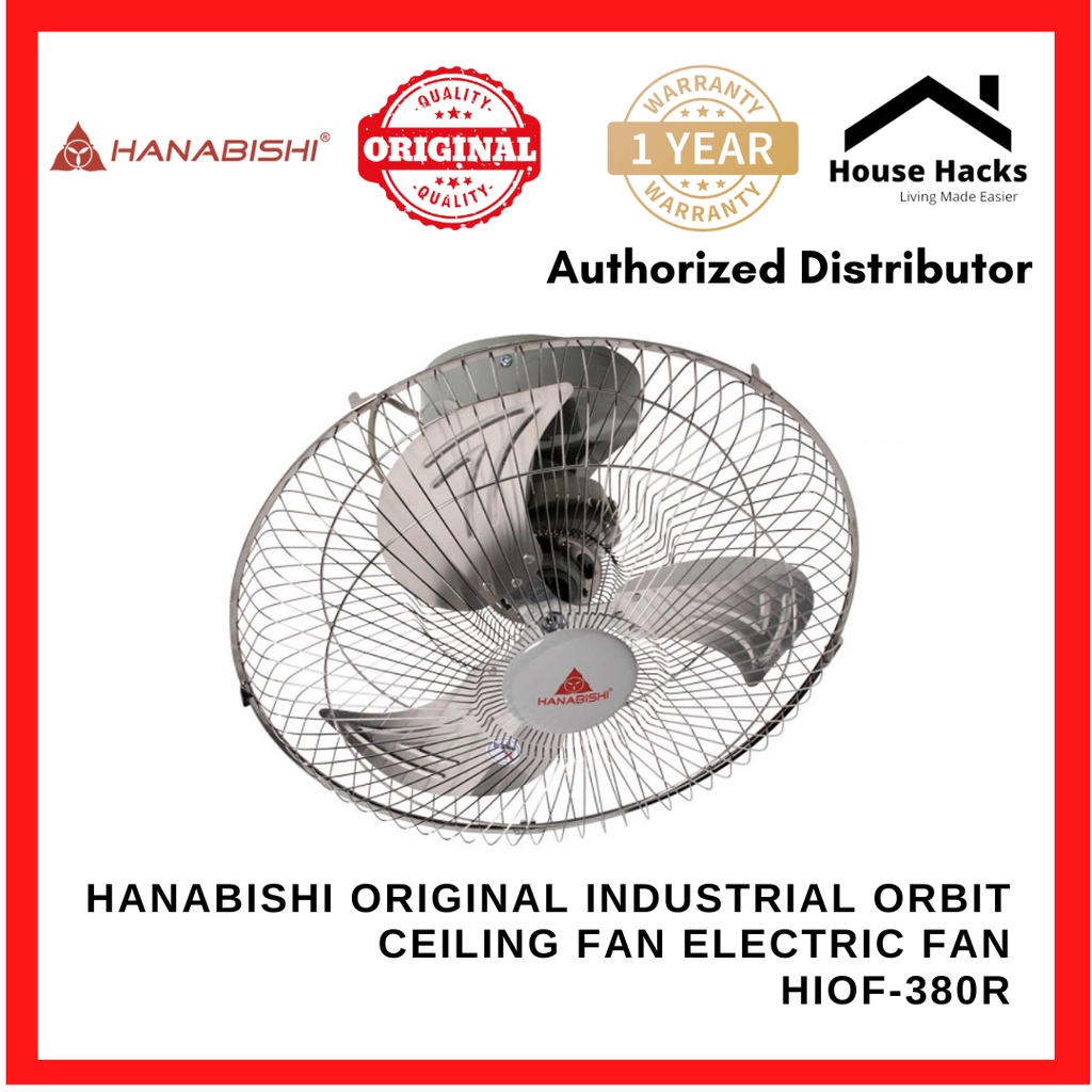 Hanabishi Original Industrial Orbit Ceiling Fan | Electric Fan HIOF