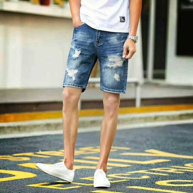 tattered shorts mens