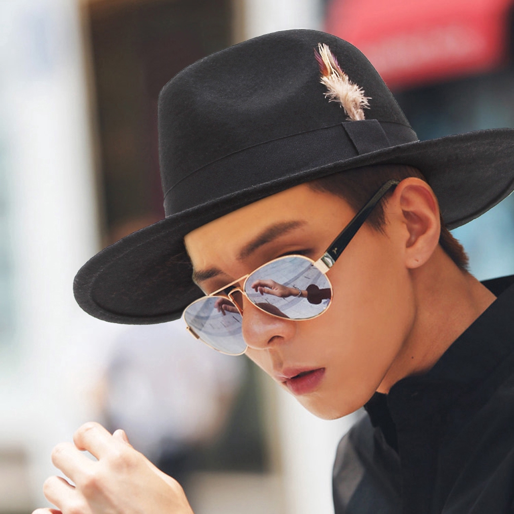 trilby hat wide brim