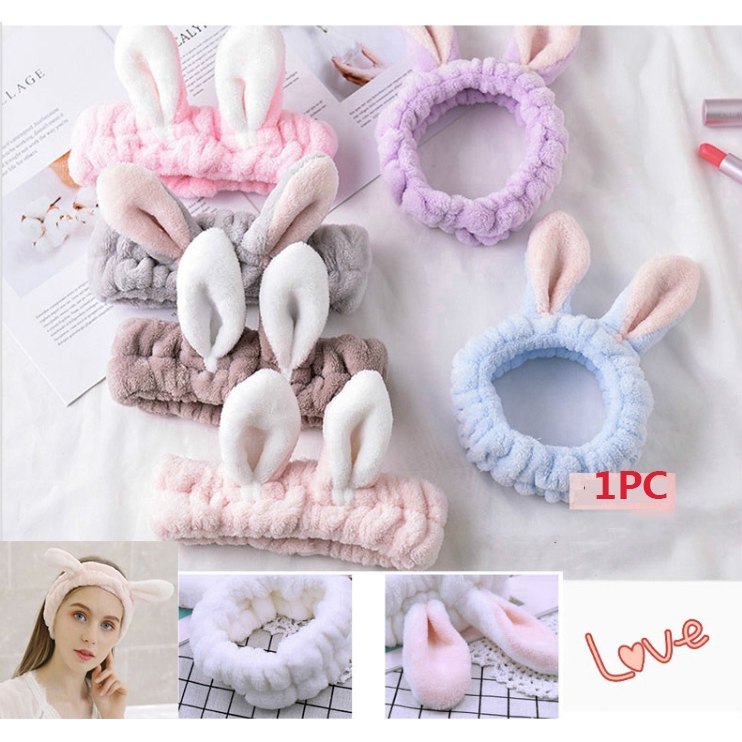 Tik Tok Rabbit Cute Hair Band Face Wash Cleansing Headband | Shopee