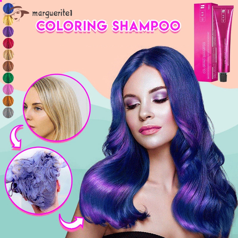 Hair Coloring Shampoo Mild Safe Hair Dyeing Shampoo for Men Women All