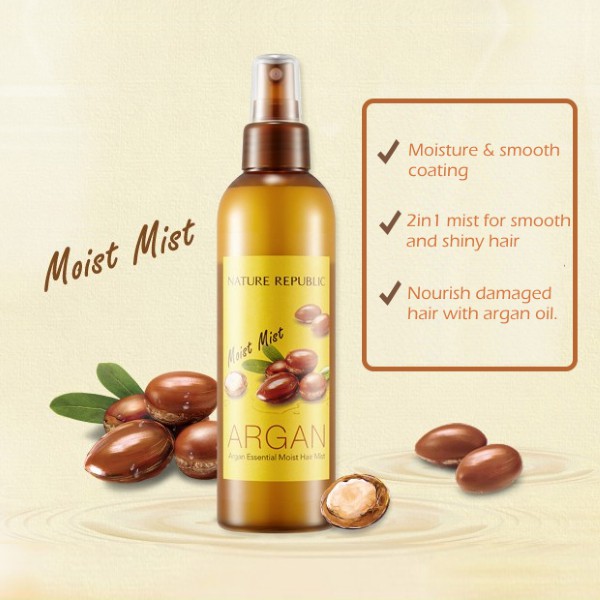 Nature Republic Argan Essential Moist Hair Mist Shopee Philippines