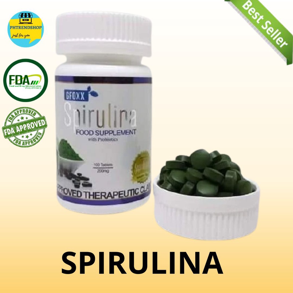 Gfoxx Spirulina Supplement Superfood for thyroid, Diabetes and