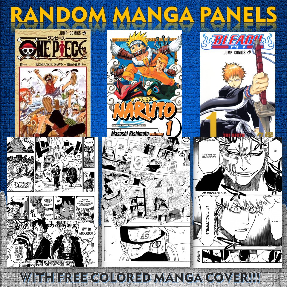 One Piece Naruto Bleach Assorted Manga Panels Shopee Philippines