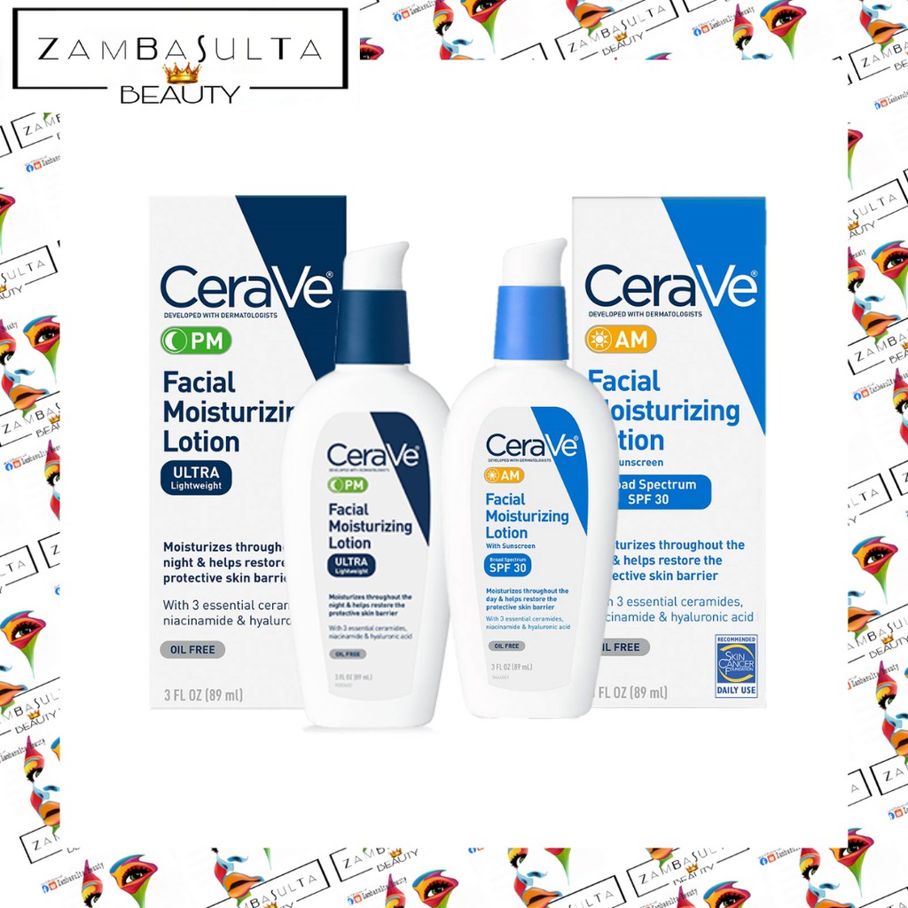 cerave day & night face lotion skin care set