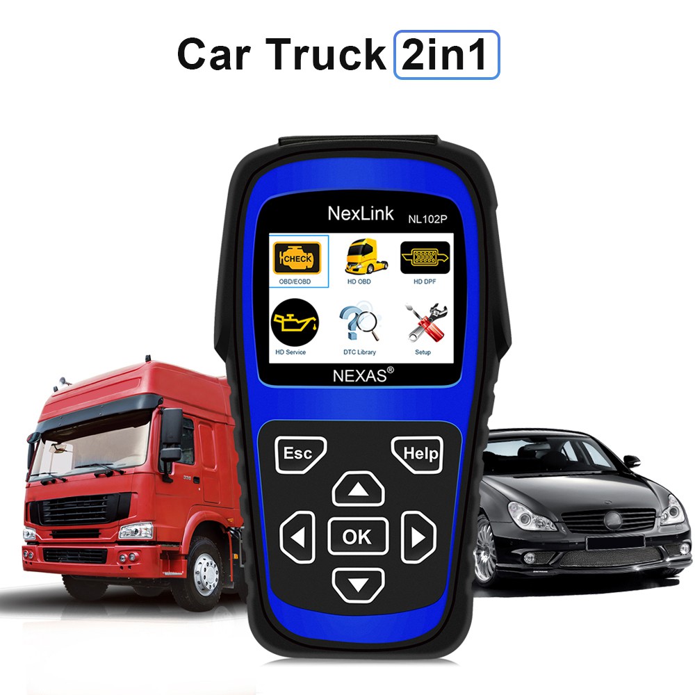 Nexas NL102P Truck Auto Diagnostic Tool DPF Reset Truck Car Scanner Engine  Chick | Shopee Philippines