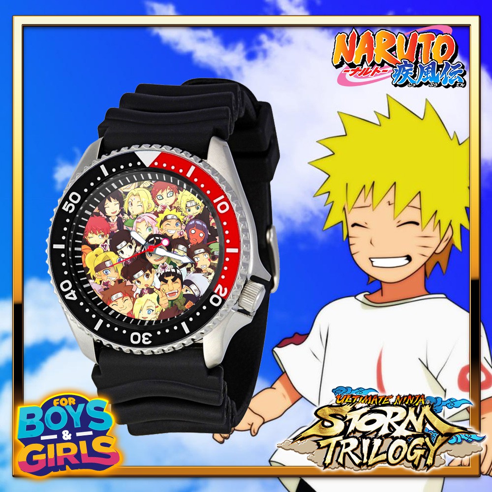Naruto Konoha Funny Ninja Cute Chibi Anime Cartoon Watch Shopee Philippines
