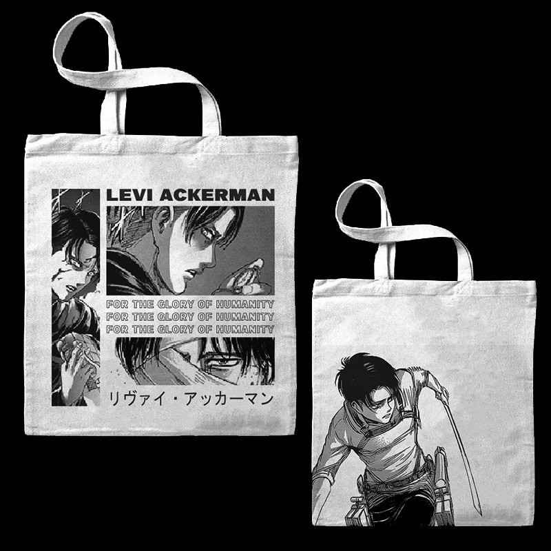 attack-on-titan-levi-ackerman-humanity-s-strongest-tote-bag-by