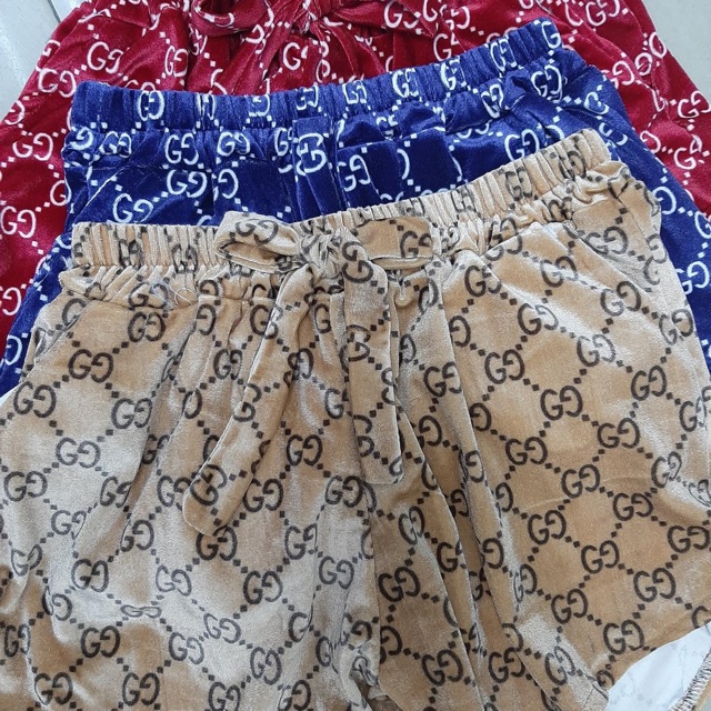 gucci print shorts