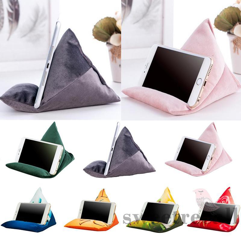 Portable Universal Phone and Tablet Holders Can be Used in Bed/Floor/Desk/Lap/Sofa/Couch WarmBay Dual Sided Soft Pillow Lap Stand Compatible with iPad,Tablet,E-Readers,Books,Magazines 