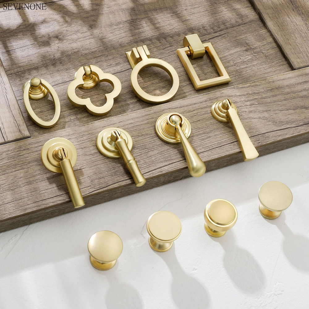 【High Quality】Gold Drawer Handle Moder Cabinet Handle Drawer Knob Cabinet Knobs and Handles