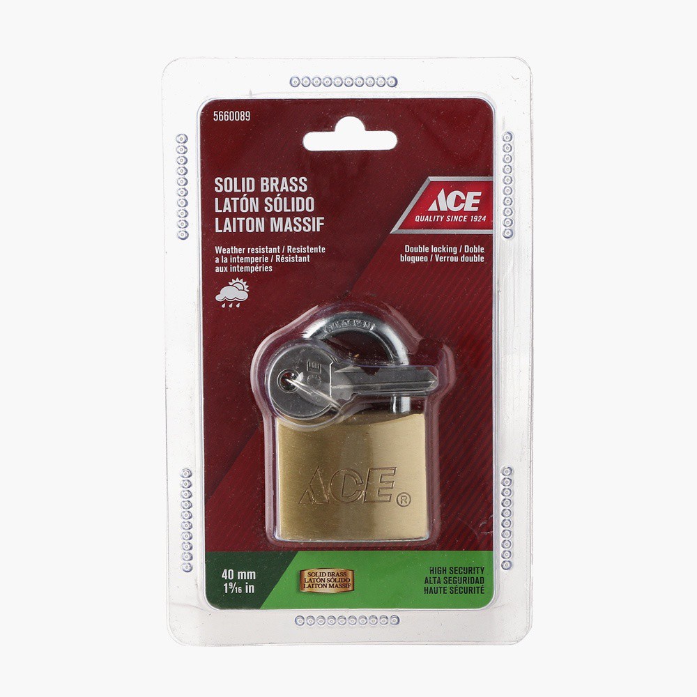 Ace Hardware Solid Brass Padlock 40mm Shopee Philippines