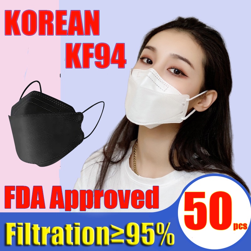 [Local Stock] Lazar KF94 Mask Original 50 pcs philippines KF94 Face