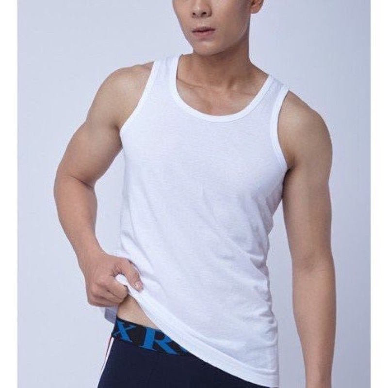 Three-hole T-Shirt For Men Wearing Underwear With Shirts | Shopee ...