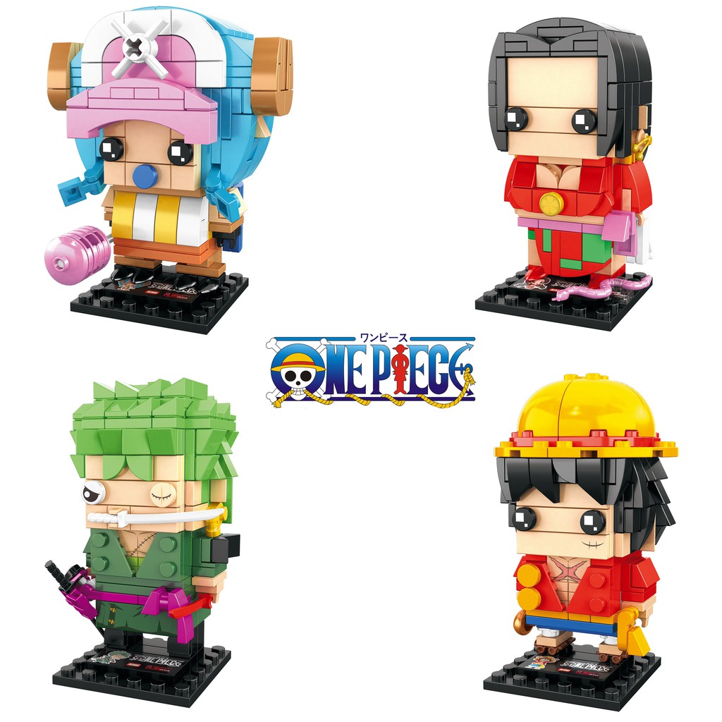 One Piece Series Action Figures Luffy Chopper Zoro Hancock Lego Compatible Diy Assembly Building Blocks Toys Shopee Philippines