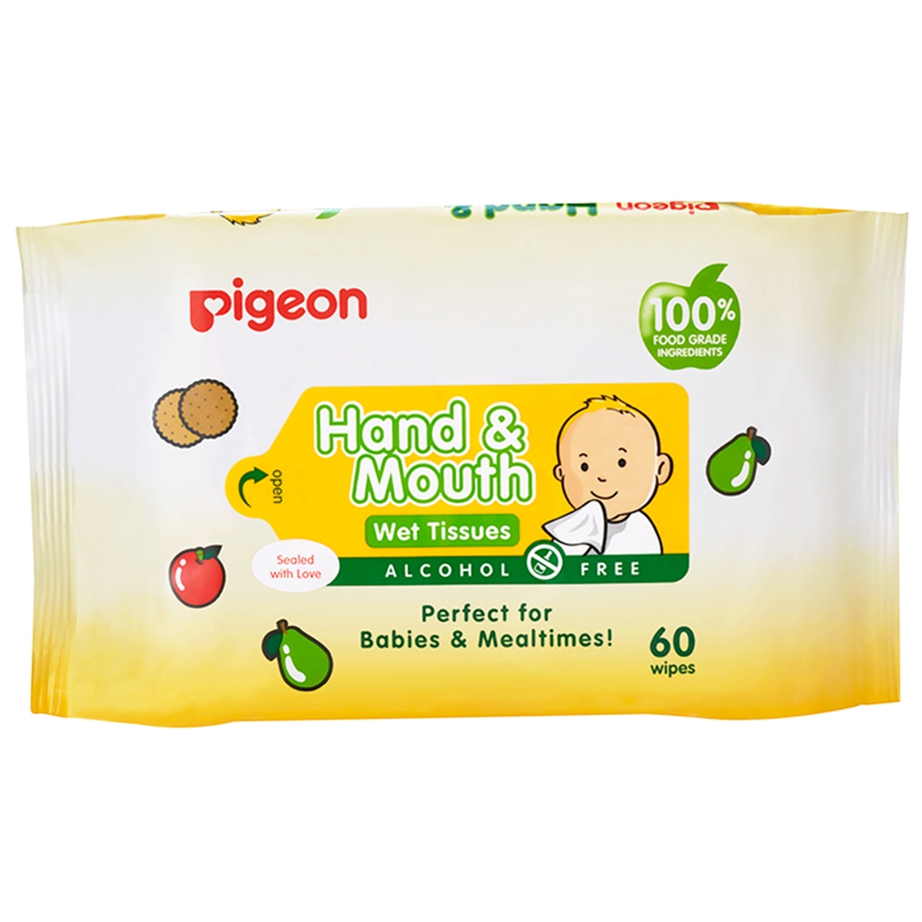 pigeon hand and mouth