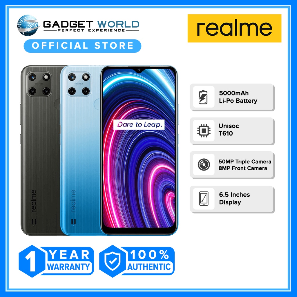 Realme C25Y 4GB RAM 64GB ROM 50MP AI Triple Camera 5000mAh Battery 
