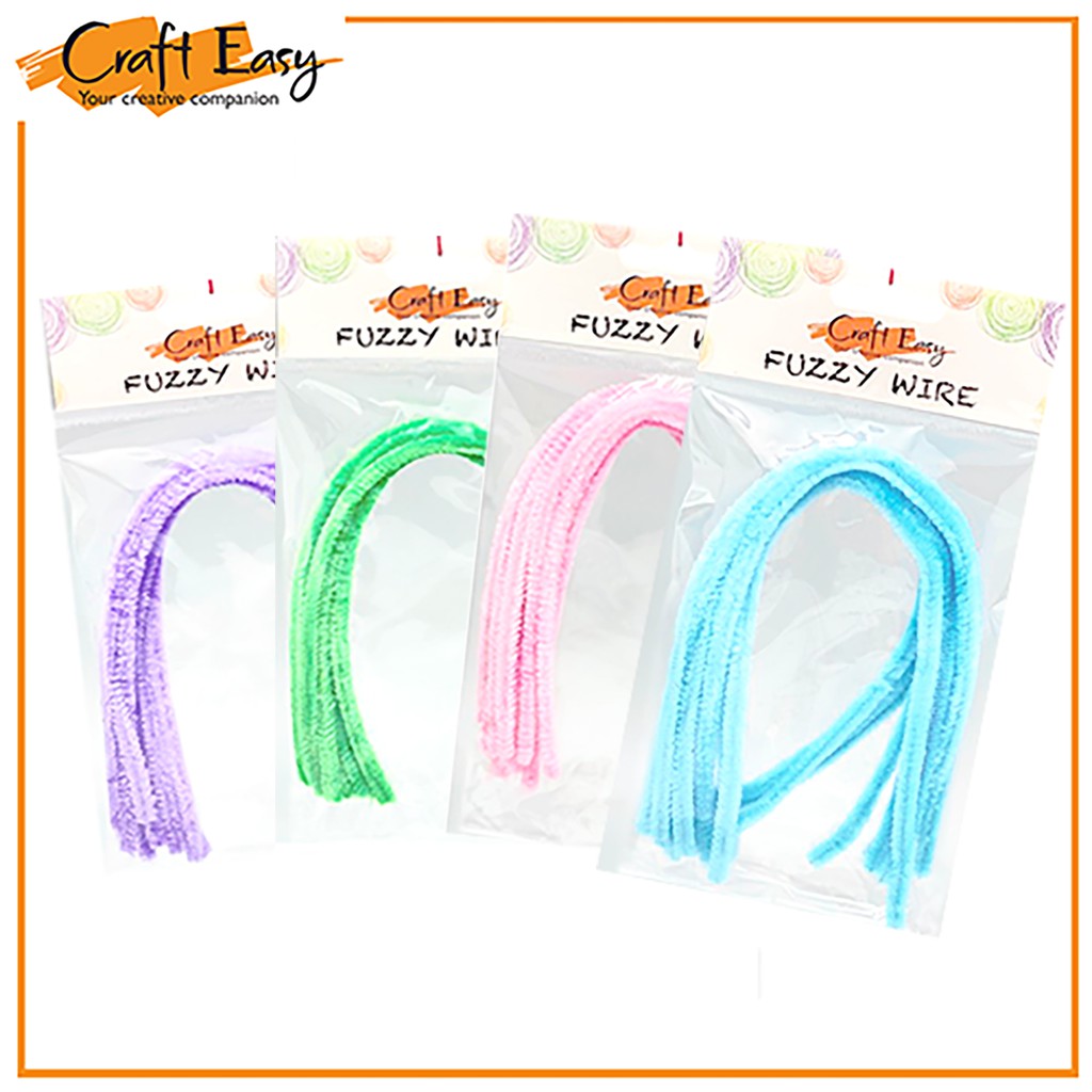 Craft Easy Plain Fuzzy Wires Assorted Colors set (Scrapbook, Arts and