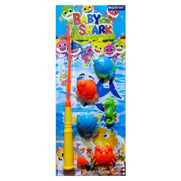 F0159 Toys Fishing Fish Toys Fishing Game Baby Shark Shopee