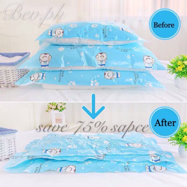 Vacuum bag clothes, travel, save 75 space) Shopee