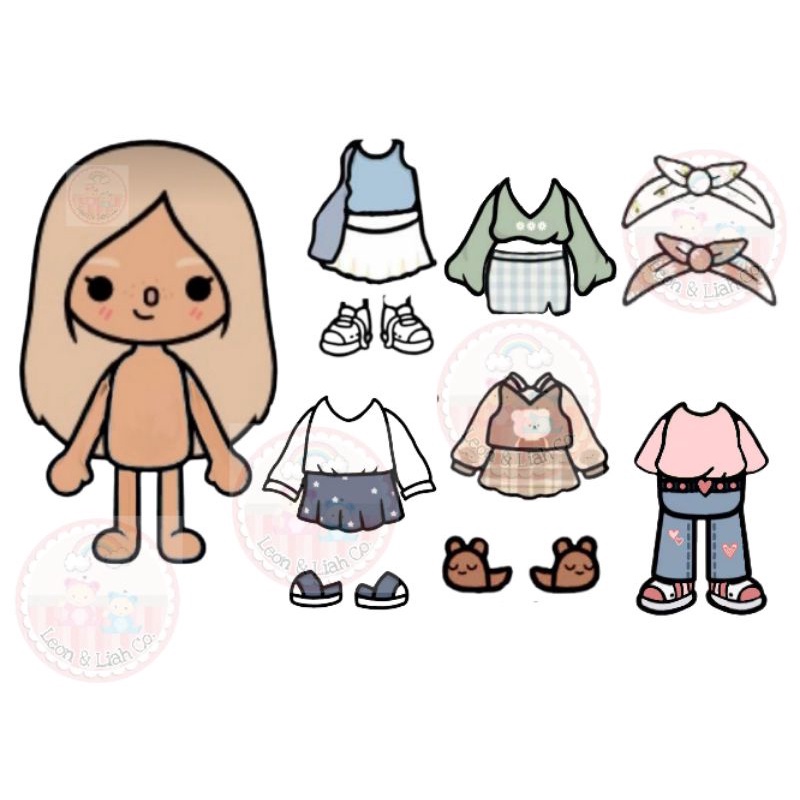 TOCA BOCA PAPERDOLLS LAMINATED | Shopee Philippines