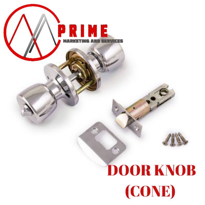 SUNRISE STAINLESS DOOR KNOB (ROUND/CONE STYLE) Shopee Philippines