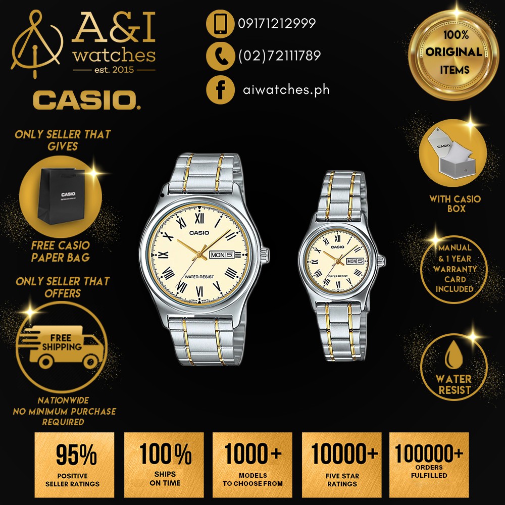 casio quartz water resist gold
