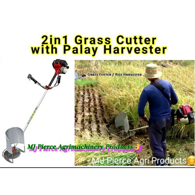 2in1 Grass Cutter with Palay/Grain Harvester (411A 2stroke) | Shopee ...