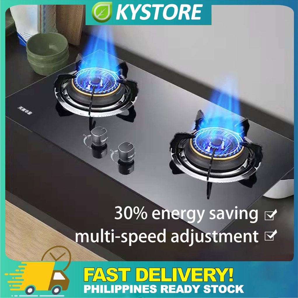 gas stove embedded natural gas liquefied gas stainless steel large gas