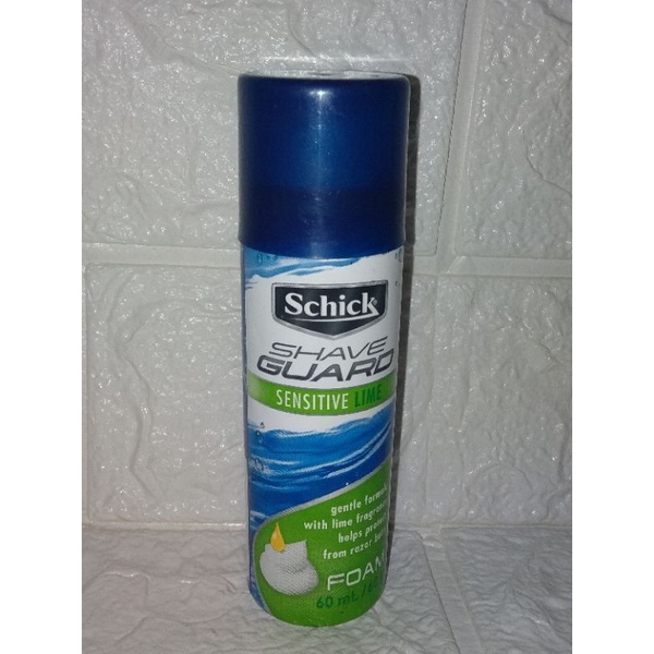 Schick SHAVE GUARD Sensitive Lime (FOAM)(60ml) Shopee Philippines