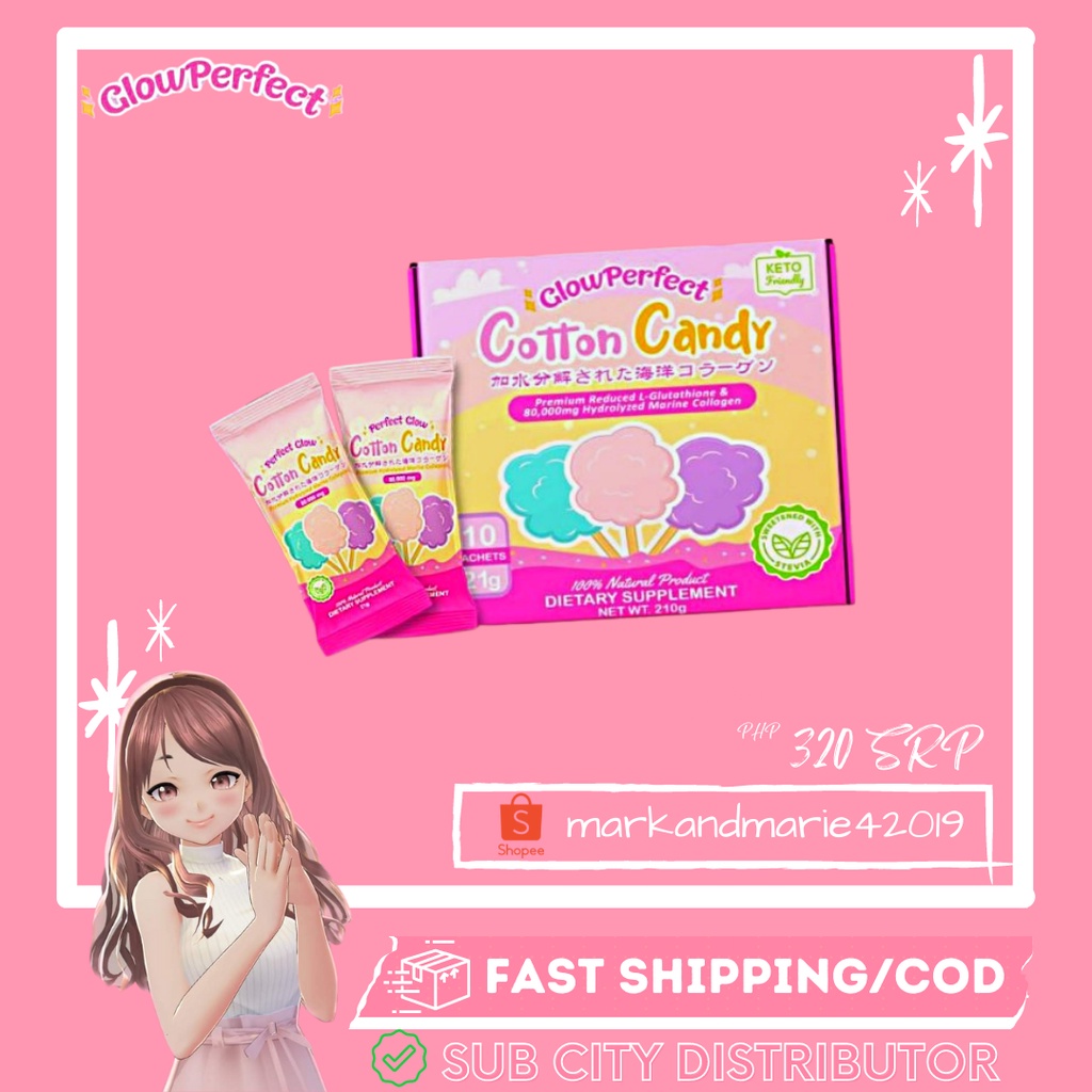 Glow Perfect Cotton Candy Collagen Shopee Philippines