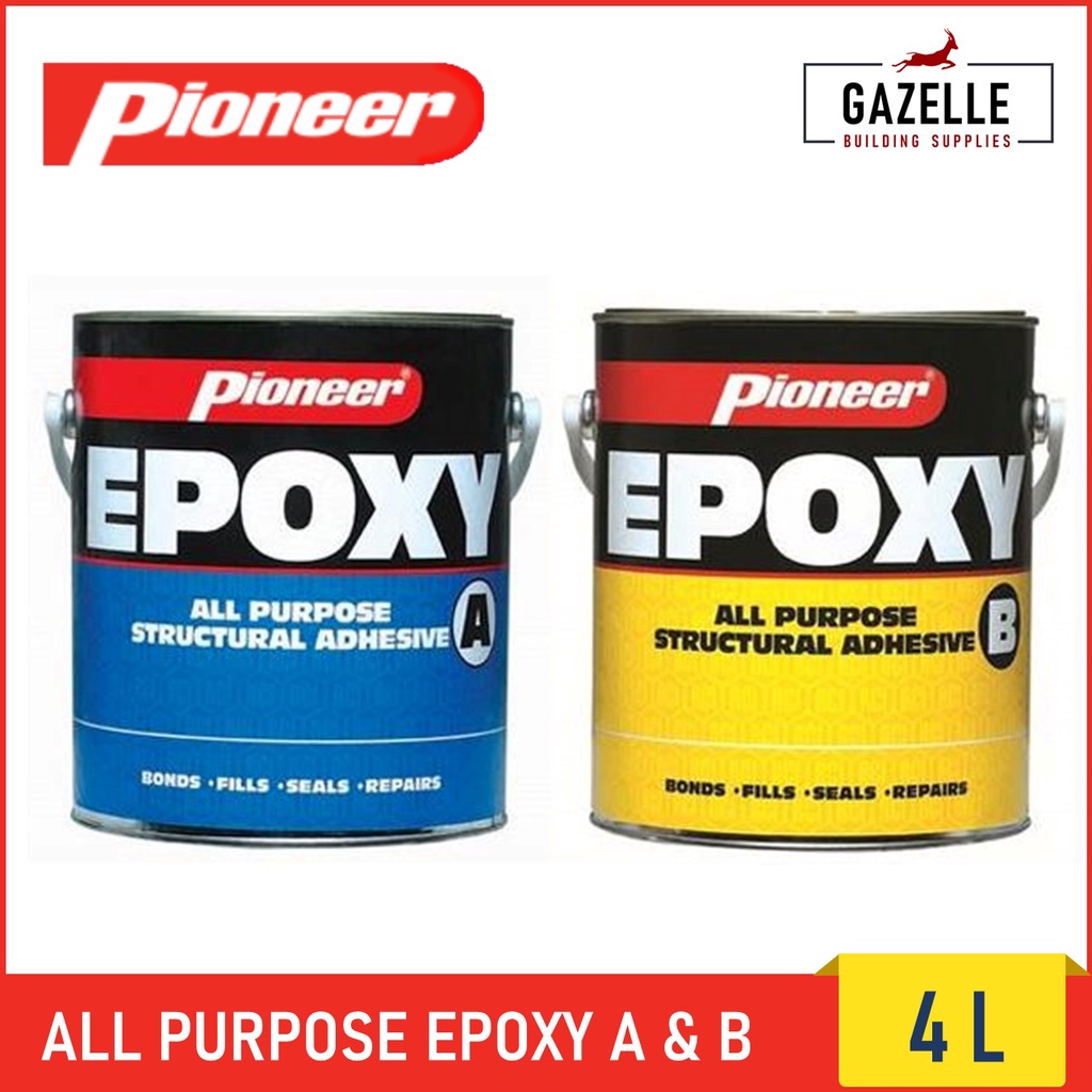 Pioneer All Purpose Epoxy Set ( A & B ) 4L Shopee Philippines