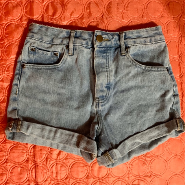 mom jean shorts forever 21