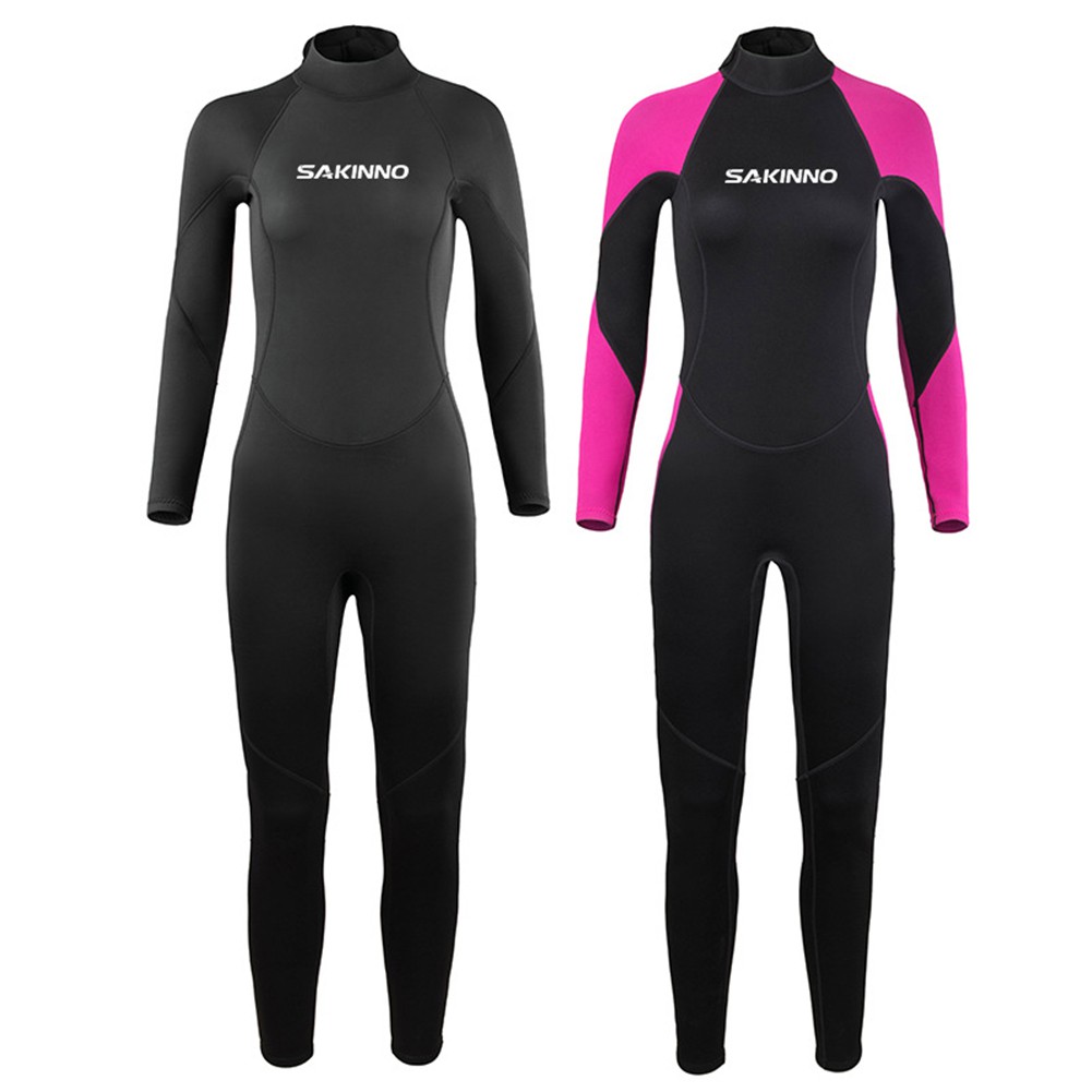 SAKINNO Men Women Neoprene Wetsuit Diving Surfing One Piece Snorkeling