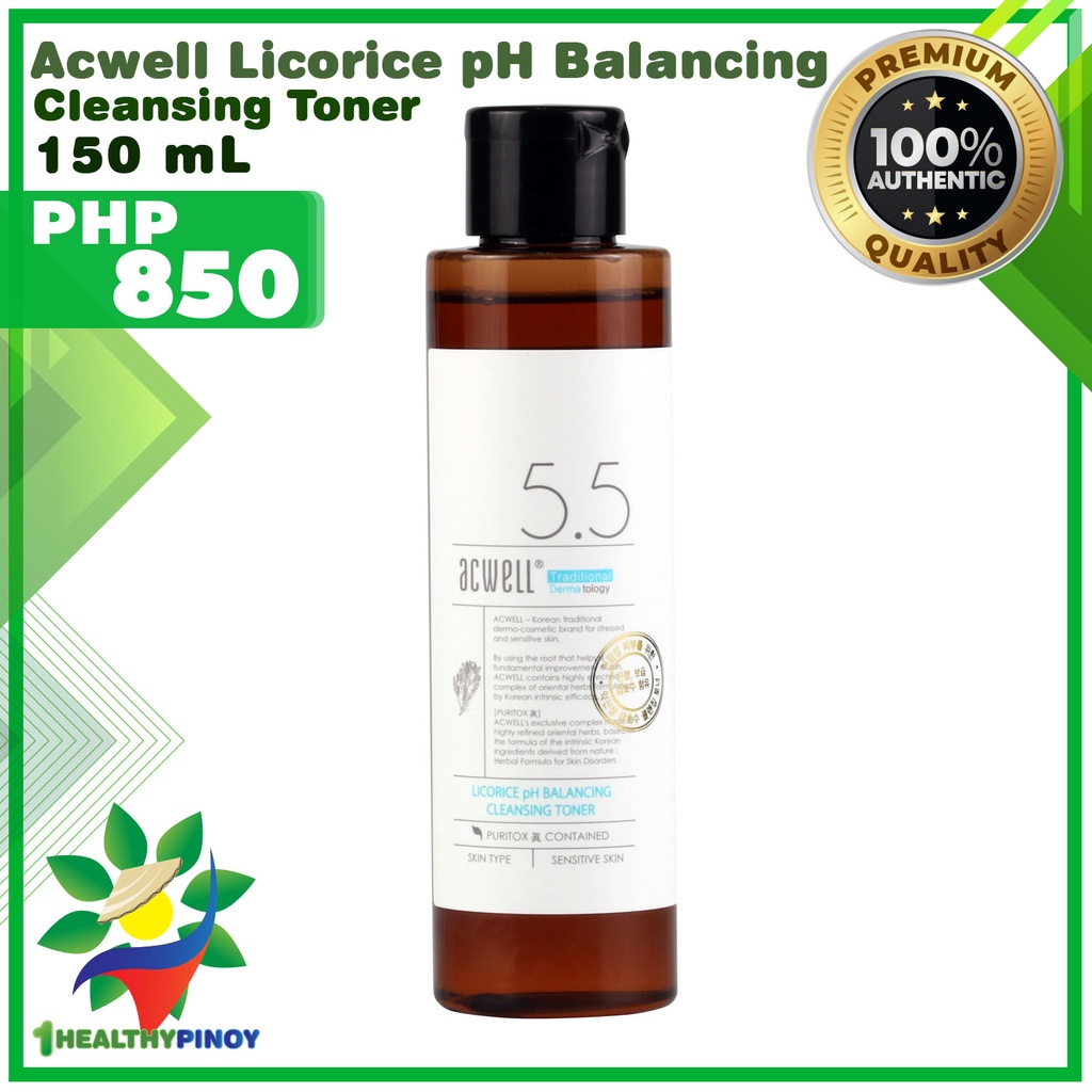 1HealthyPinoy Acwell Licorice pH Balancing Cleansing Toner Beauty Skin