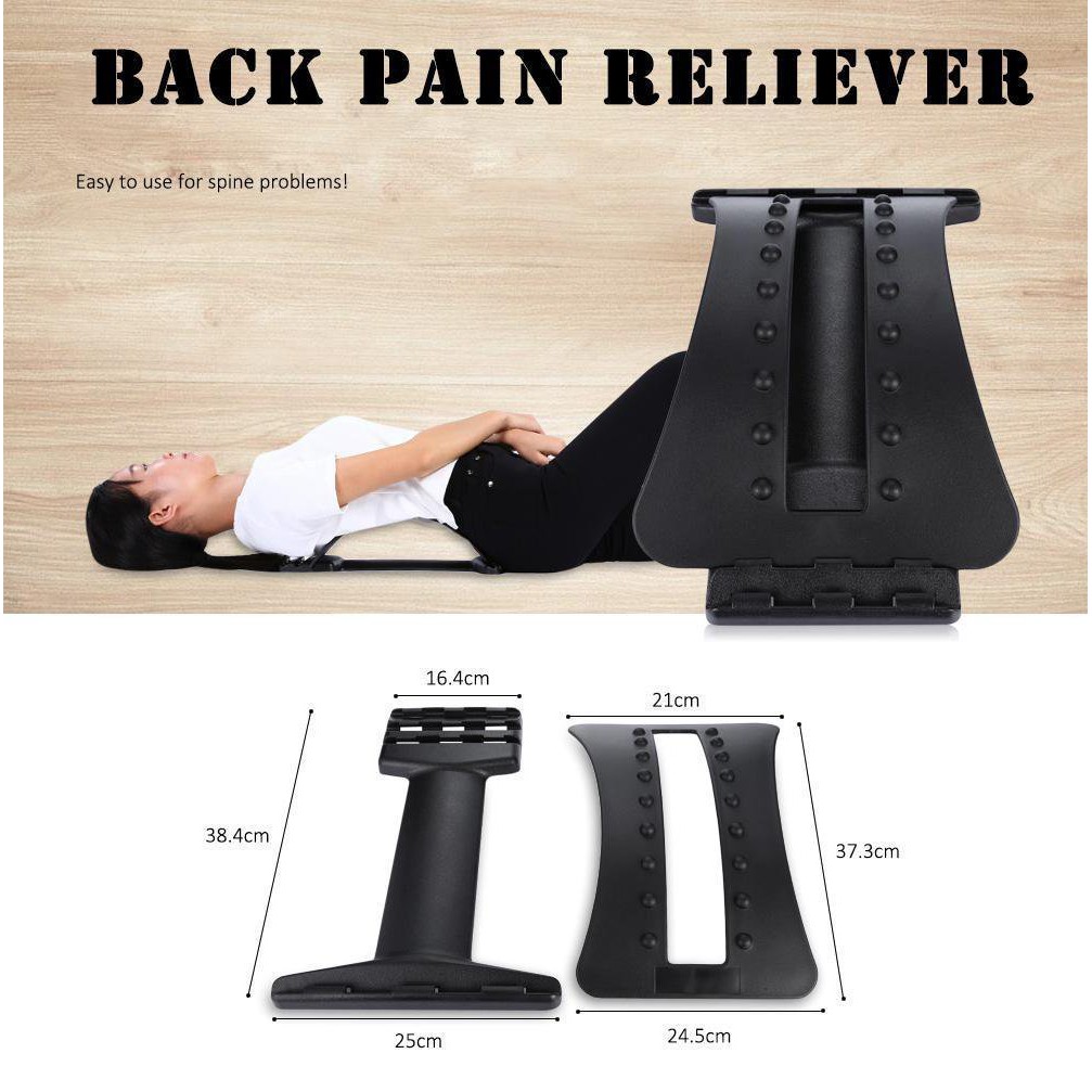 Original Magic Back Support Plus Massager Magic Back Stretcher Lumbar