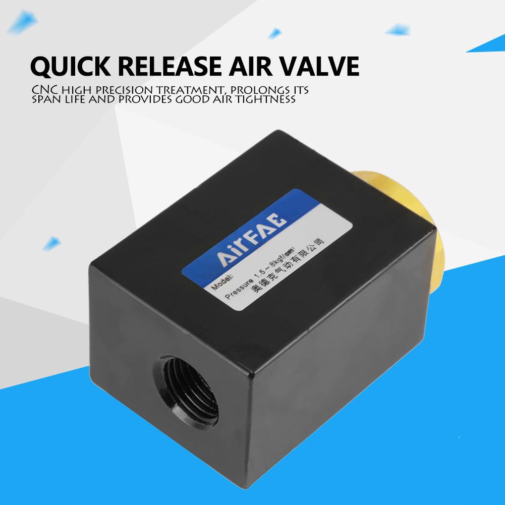 1PCS   1/4‘’ Thread Quick Exhaust Air control Pneumatic Valves QE-02