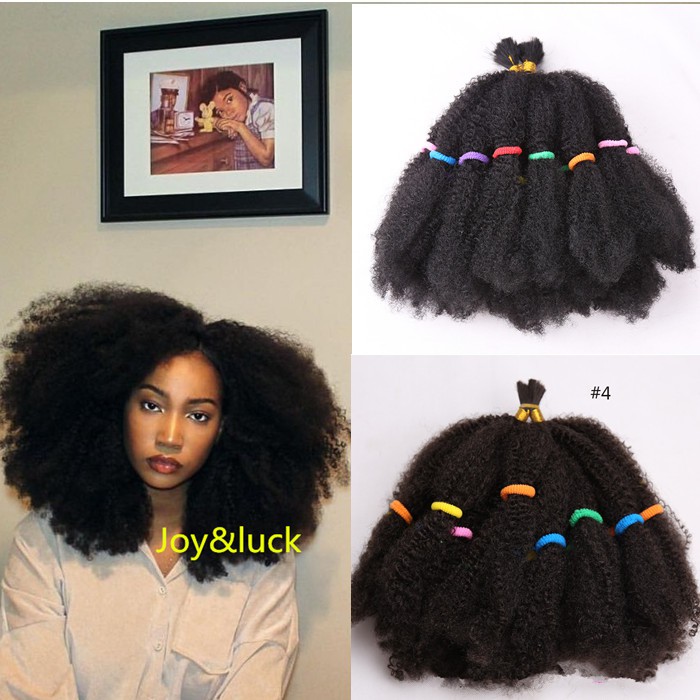 Afro Kinky Curly Hair Black Brown Color Crochet Braiding Hair Extension For Women Shopee Philippines