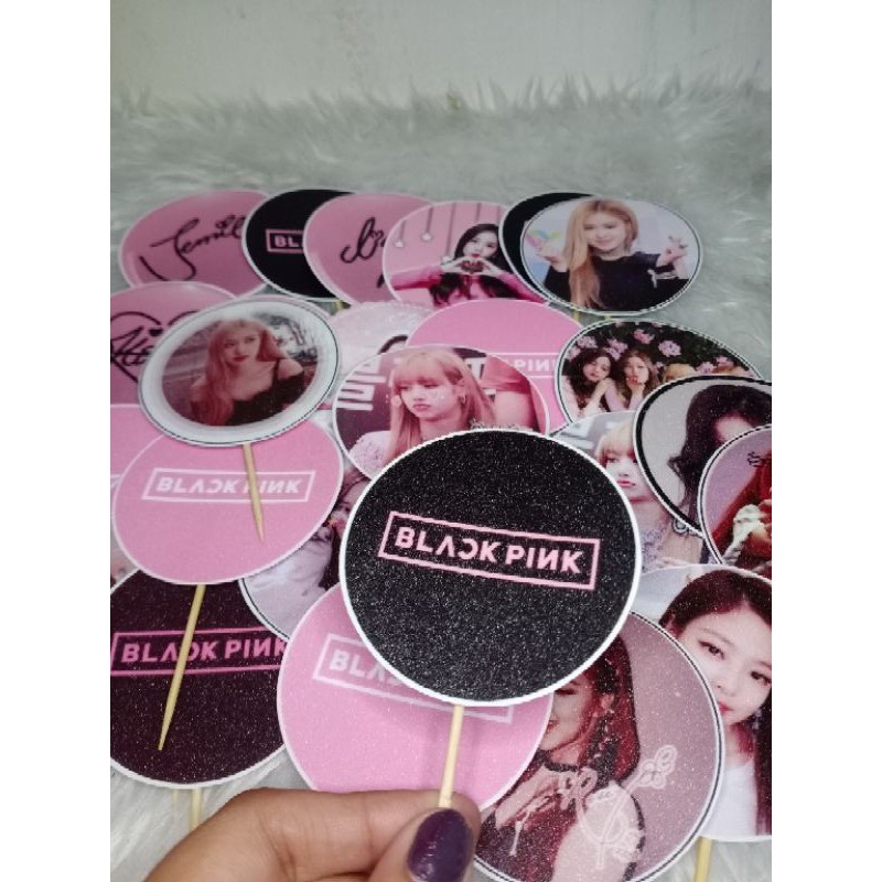 BLACKPINK BIRTHDAY CUPCAKE TOPPERS Glittered Coated | Shopee Philippines