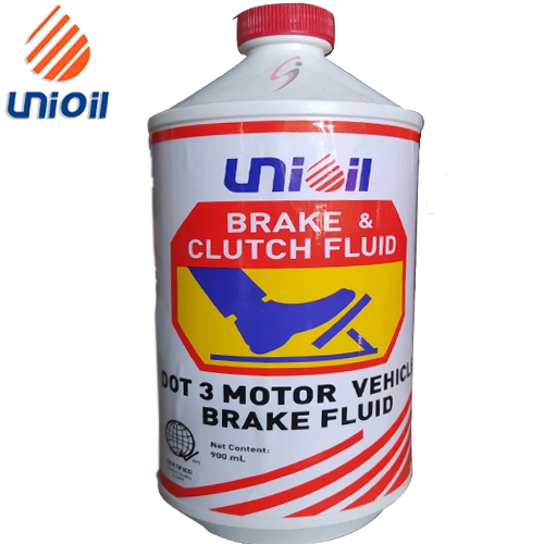 UNIOIL Brake Fluid DOT3 Liter 900ML | Shopee Philippines