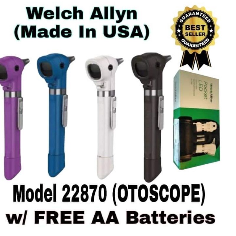 WelchAllyn Pocket LED OTOSCOPE ( with free AA Batteries) Shopee Philippines