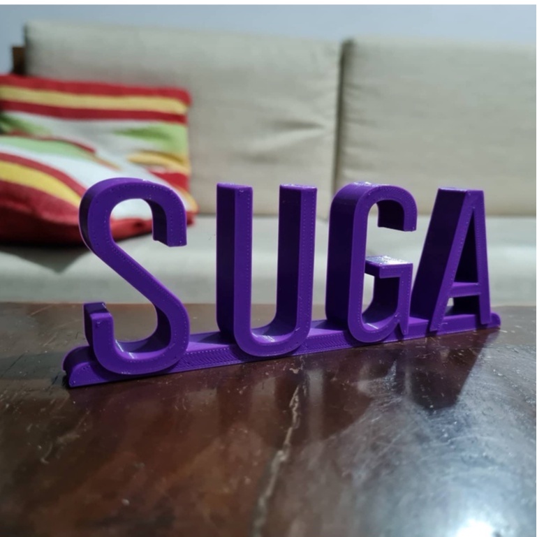 3d Printed Kpop Logo Decor Suga Bts Shopee Philippines