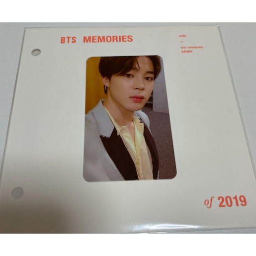 Bts Memories Of 19 Jimin Blu Ray Photo Card Shopee Philippines