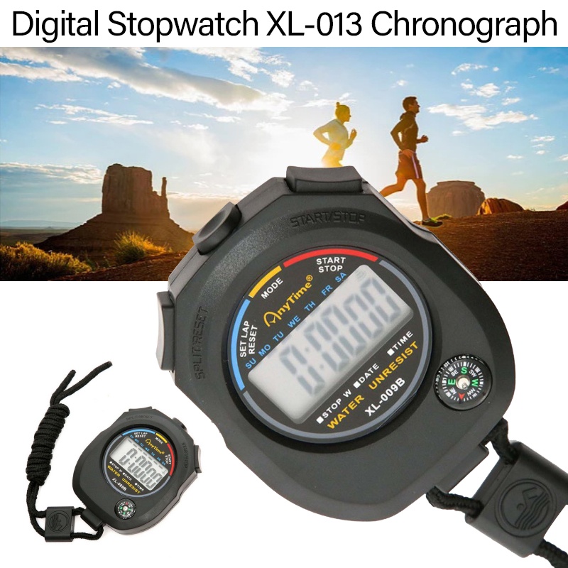 Digital Professional Handheld LCD Chronograph Sports Stopwatch Classic