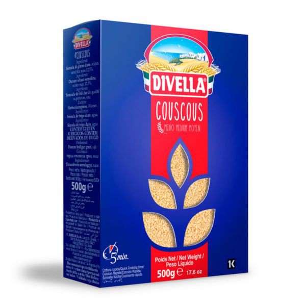 Devela Coscous Media Grain 500gCouscous Medium 500g Divella brand